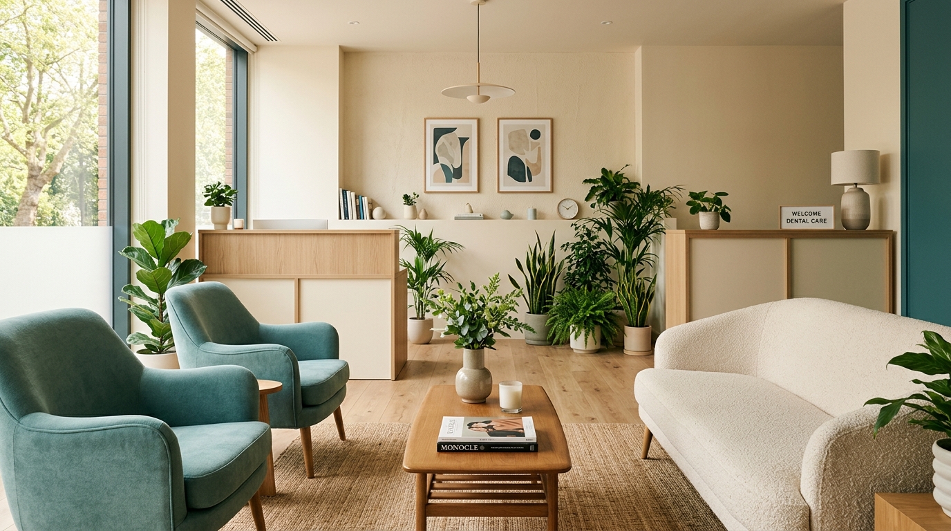 Resepsjonen hos tannlege Carl Arnt og Sturla Sky i Kristiansund